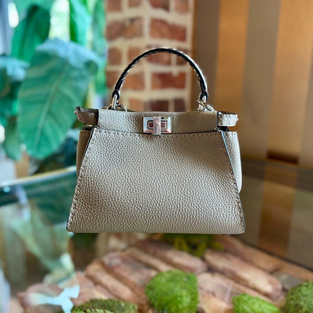 FENDI Peekaboo Selleria Python Mini